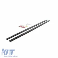 Side Skirts suitable for VW Golf VIII (8) 20+ Add on GTI & R Skirt Glossy Black From Abs Plastic Maxton Design 2 pc-image-6303097