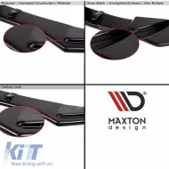 Side Skirts suitable for VW Golf VIII (8) 20+ Add on GTI & R Skirt Glossy Black From Abs Plastic Maxton Design 2 pc-image-6303098