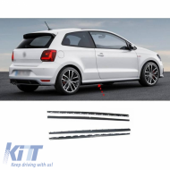 Side Skirts suitable for VW Polo 6R 09-17 WRC Look from ABS plastic 2 pcs