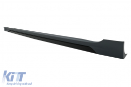 Side Skirts with Add On Moldings suitable for Audi A5 F5 Sportback Facelift (2020-Up) Racing Look-image-6098925