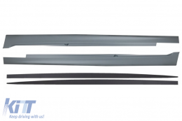 Side Skirts with Extensions suitable for BMW F10 F11 Sedan Touring (2011-up) M5 M-Performance Design - COSSBMF10MP