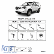 Side Step Brackets (Dma) suitable for Nissan Qashqai 2007-2014 SUV J10 / Qashqai +2 2009-2014 SUV NJ10 / X-Trail 2007-2014 SUV T31