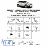 Side Step Brackets (Dma) suitable for Opel Grandland 2022-2024 SUV I / Peugeot 3008 2016-2023 SUV P84