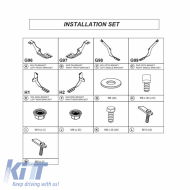 Side Step Brackets (Dma) suitable for Peugeot Traveller 2017- Van I / Toyota Proace 2017- Van II