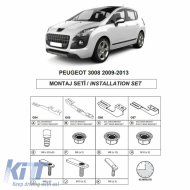Side Step Brackets (Dma) suitable for Peugeot 3008 2009-2016 SUV T8