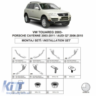 Side Step Brackets (Dma) suitable for Porsche Cayenne 2003-2010 SUV 9Pa