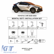 Side Step Brackets (Dma) suitable for Toyota C-HR 2023- SUV AX20