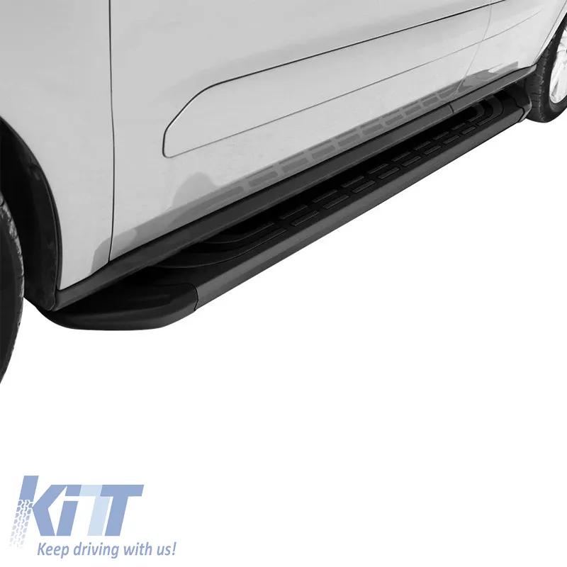Side Steps FABA (Black-163cm) 2 Pieces Aluminium Without Brackets