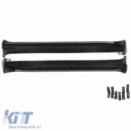 Side Steps Running Boards suitable for Toyota Land Cruiser Prado FJ200 2015+ Facelift OEM Look White 2 pcs-image-6311469