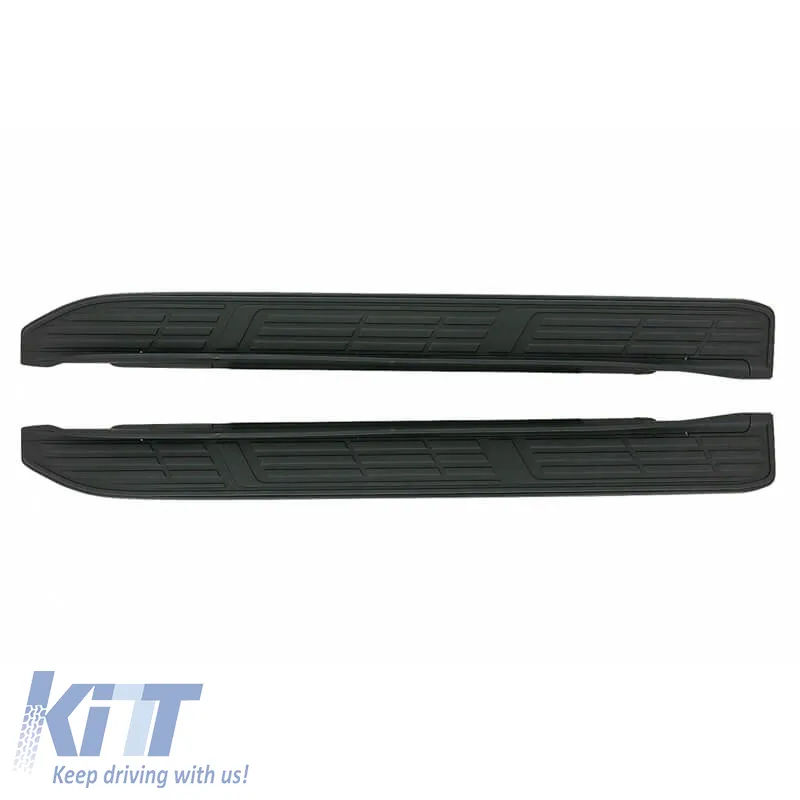 Side Steps Running Boards suitable for Toyota Land Cruiser Prado FJ150 2010+ Black 2 pcs