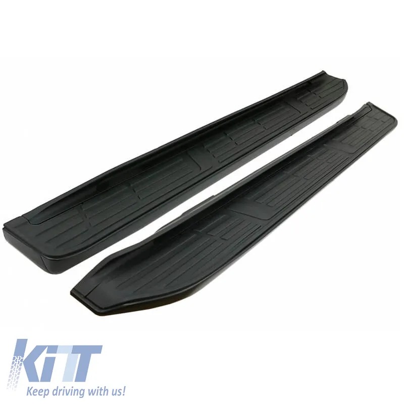 Side Steps Running Boards suitable for Toyota Land Cruiser Prado FJ150 2010+ Black 2 pcs