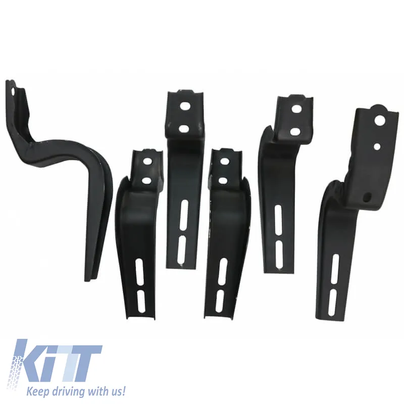 Side Steps Running Boards suitable for Toyota Land Cruiser Prado FJ150 2010+ Black 2 pcs