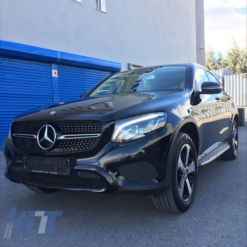 Side Steps Running Boards suitable for Mercedes-Benz GLC-Class (X253/C253) 15+ 2 pcs