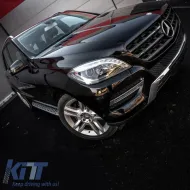Side Steps Running Boards suitable for Mercedes-Benz ML-Class (W166) 11-19 / GLE-Class (W166) 15-19 2 pcs-image-6298725
