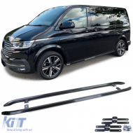 Side steps side bars stainless steel black for VW T5 T6 T6.1 short wheelbase - ODRBSSV6013507