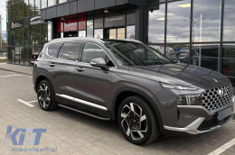 Side steps suitable for Hyundai Santa Fe 2019-2024-image-6212778