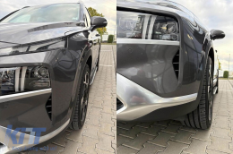 Side steps suitable for Hyundai Santa Fe 2019-2024-image-6212783