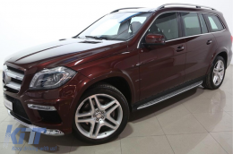 Side steps suitable for Mercedes GL X166 2012-2015/GLS X166 2015-2019-image-6211543