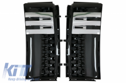 Side Vents Grilles suitable for Land Range Rover Vogue III L322 (2002-2012) Autobiography Piano Black Edition