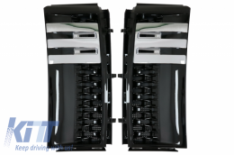 Side Vents Grilles suitable for Land Range Rover Vogue III L322 (2002-2012) Autobiography Piano Black Edition - RRSV02PB