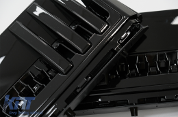 Side Vents suitable for Land Range Rover Vogue III L322 (2002-2012) Grilles Autobiography Design Piano Black-image-6006605