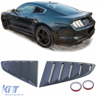 Side window cover louvers for Ford Mustang 6 Coupe 14-22 - ODETF6012696
