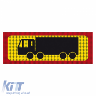 Sign Sheet Truck Four Axis 47 x 20cm PA404 1 Piece