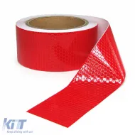 image-17-Signal tape marking tape barrier tape self-adhesive reflective red 10m