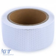 Signalband Markierungsband Absperrband selbstklebend reflektierend weiß 40m-image-6194992