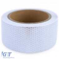 Signalband Markierungsband Absperrband selbstklebend reflektierend weiß 40m-image-6194993