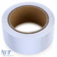 Signalband Markierungsband Absperrband selbstklebend reflektierend weiß 40m-image-6194994