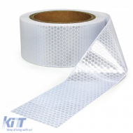 image-15-Signalband Markierungsband Absperrband selbstklebend reflektierend weiß 60m