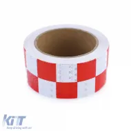 Signalband Markierungsband Absperrband selbstklebend reflektierend kariert 20m-image-6200001