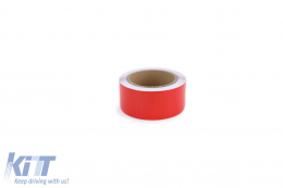 Signalband Markierungsband Absperrband selbstklebend reflektierend rot 60m-image-6204356