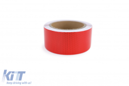Signalband Markierungsband Absperrband selbstklebend reflektierend rot 60m-image-6204357