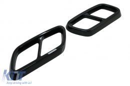 Silencieux Conseils Cadres pour Mercedes Classe C W206 S206 Sport Line 2021+ Noir brillant-image-6091426
