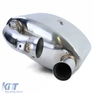 Silenzioso posteriore sportivo in acciaio inox adatto per Porsche 911 993 con catalizzatore Bischoff-image-6198096