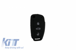 Silicone Car Key Cover suitable for AUDI - Black - KCA01