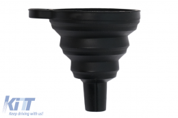Silicone Foldable Oil Funnel Black M 1
