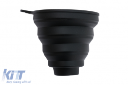 Silicone Foldable Oil Funnel Black L