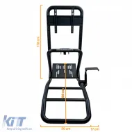 Sim Racing Komplett-Set Rohr 50mm Cockpit Sim Rig inkl. Sportsitz Schwarz Blau-image-6327942