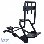 Sim Racing Komplett-Set Rohr 50mm Cockpit Sim Rig inkl. Sportsitz Schwarz Rot-image-6327971