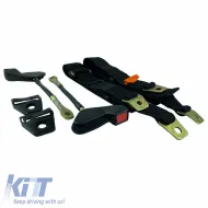 Simple Seat Belt With Crutch 35cm 3 Points Auto Gs 20601 2 Pieces-image-6306317