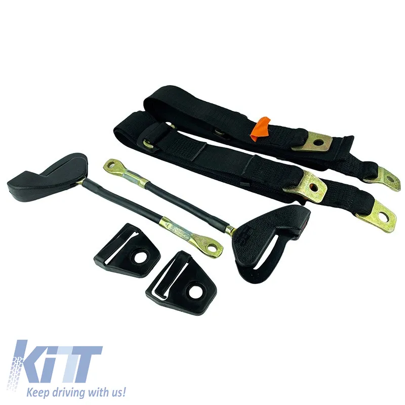 Simple Seat Belt With Crutch 35cm 3 Points Auto Gs 20601 2 Pieces