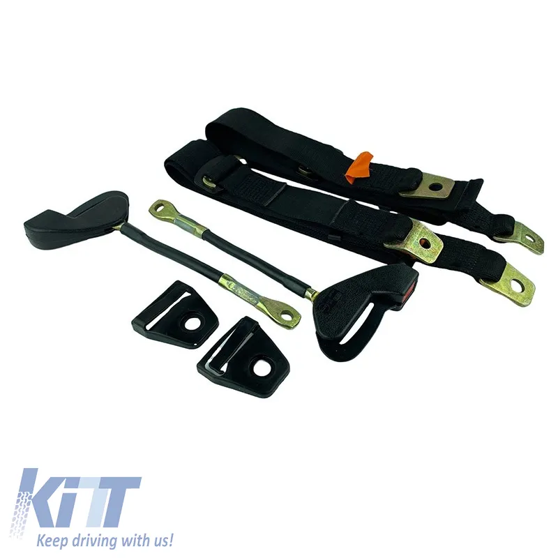 Simple Seat Belt With Crutch 35cm 3 Points Auto Gs 20601 2 Pieces