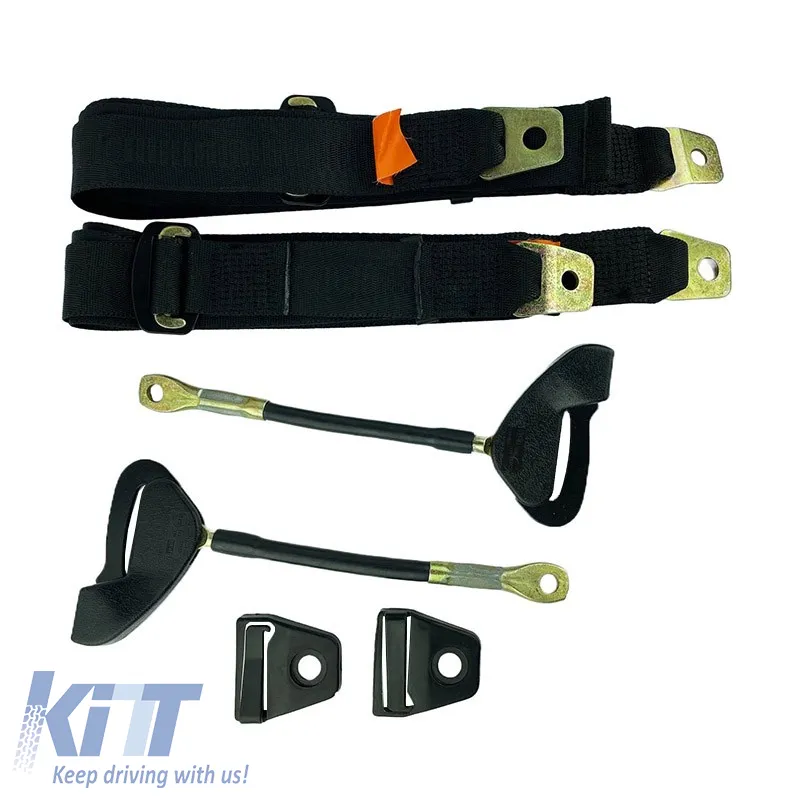 Simple Seat Belt With Crutch 35cm 3 Points Auto Gs 20601 2 Pieces