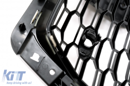 Sin Emblema Parrilla delantera para AUDI A5 F5 2017-2019 RS Look Negro brillante-image-6071181
