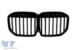 image-60-Single rib kidney grilles in black lacquer suitable for BMW X7 G07 after 2023