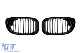 image-43-Single rib kidneys in black lacquer suitable for BMW 3 Series E46 Coupe, E46 Convertible 2003-2006