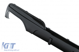 Sinistra Doppio Uscita aria Diffusore per BMW 5 F10 F11 2011-2017 M-Performance Look-image-6111237